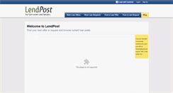 Desktop Screenshot of lendpost.com